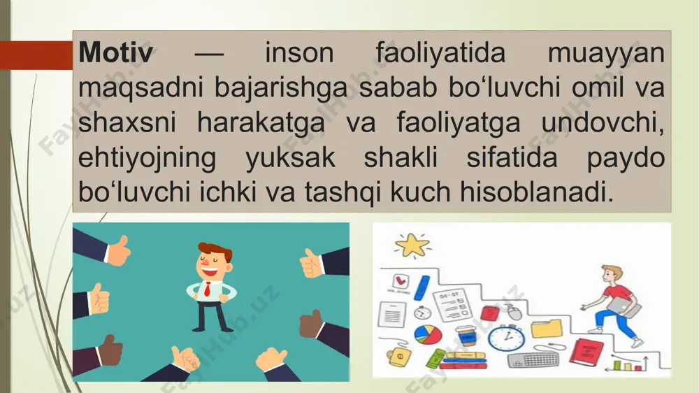 i yaxshilash yo'llarini izlashda, yangi vazifalarni bajarishda va kutilganidan oshib ketishda faol bo'lishlari mumkin aylanma tezligini kamaytirish xodimlarning yuqori aylanmasi tashkilotlar uchun qimmatga tushishi mumkin, masalan, yollash va o'qitish xarajatlarining oshishi, mahsuldorlikning yo'qolishi va ruhiy tushkunlik. kengaytirilgan ijodkorlik va innovatsiyalar xodimlarni rag'batlantirish strategiyalari xodimlarni o'z ishlarida yanada ijodiy va innovatsion bo'lishga undashi mumkin, bu esa tashkilotga foyda keltirishi mumkin bo'lgan yangi g'oyalar va yondashuvlarga olib keladi. yaxshi hamkorlik va jamoaviy ish motivatsiyalangan xodimlar o'z g'oyalarini baham ko'rishga va umumiy maqsadlarga erishish uchun boshqalar bilan hamkorlik qilishga ko'proq tayyor bo'lishi mumkin. tizimli rag`batlantirish qanday bo`lishi lozim? ob’yektiv adolatli haqqoniy shaffof ishonchli xodimlarni rag'batlantirishning isbotlangan usullari 1. mehnatni tan oling 2. mukofot va rag'batlarni taklif qiling 3. aniq maqsadlar va umidlarni qo'ying 4. muntazam fikr-mulohaza va aloqani ta'minlang 5. vakolat va avtonomiya bering 6. ish va hayot muvozanatini targ'ib qilish 7. ishning ta'siri va maqsadini tushunishga yordam bering 8. o'sish va rivojlanish …