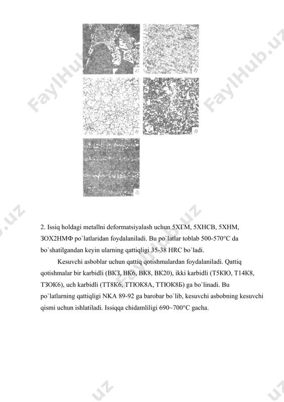 asbobsozlik uchun po`latlar va qotishmalar - Page 4