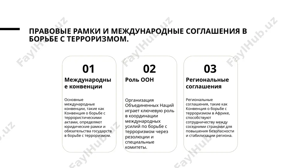 международного сотрудничества и согласованных действий для обеспечения безопасности. это важный шаг для защиты стран и народов. 3 профилактика и инновации эффективные методы предотвращения терроризма, включая инновационные технологии, должны быть внедрены для защиты молодежи. это поможет минимизировать риск радикализации и насилия. спасибо! /docprops/thumbnail.jpeg