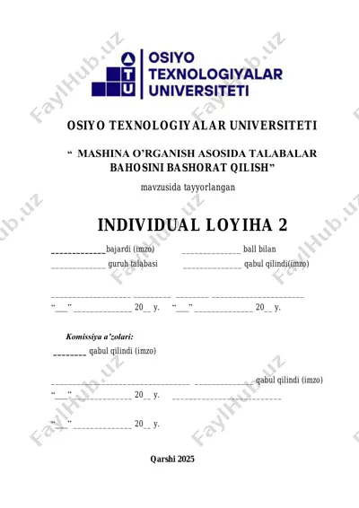 individual loyiha 2 — PDF