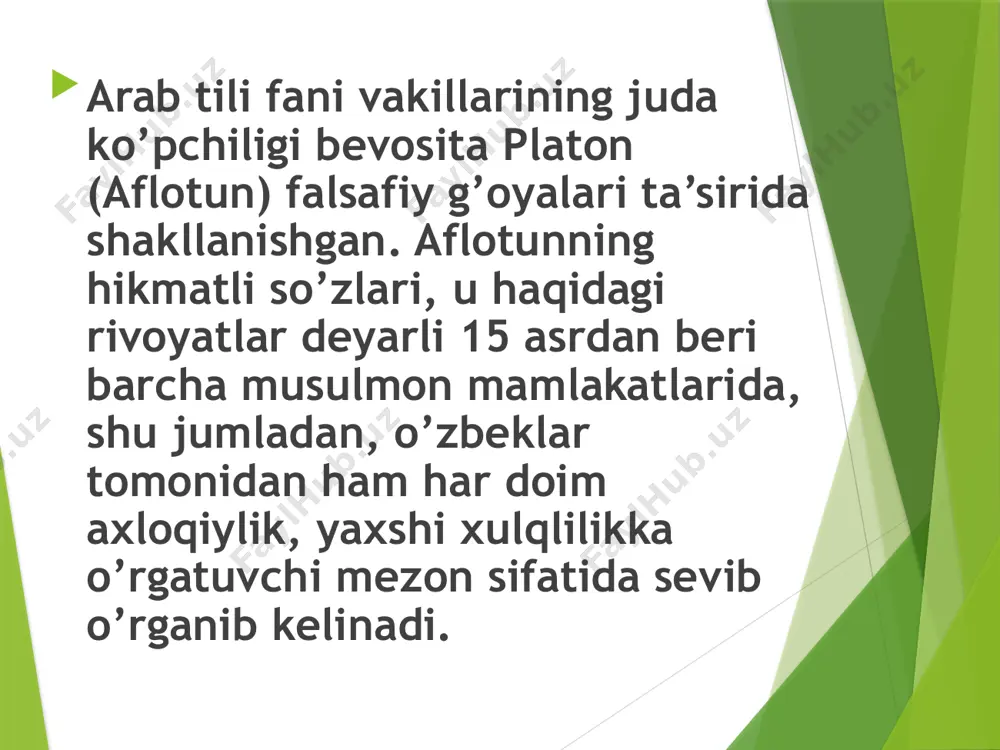 amsitib bo’lmaydi. aristotel o’zidan oldingi falsafiy-psixologik g’oyalarni mantiqiy sintez qilibgina qolmay, ekologik, embriologik, qiyosiy-anatomik, zoologik faktlar asosida qurilgan o’z ta’limotida yangi faktlarni tabiatshunoslik materiallari asosida ishlab chiqdi. . ma’lumki, aristotel buyuk jahongir aleksandr makedonskiyning murabbiysi sifatida odam, hayvonot dunyosining turli-tuman boyliklari va ularning tabiiy sharoitlari bilan mutanosibligini bevosita kuzatish imkoniyatiga ega bo’ladi. shu tarzda to’plangan boy tabiiy-ilmiy material aristotelga psixika tabiatini tushunish, izohlashda organizmga biologik, nasliy va ekologik yondashishni ishlab chiqish imkoniyatini berdi. aristotelning jon haqidagi ta’limoti platon dualizmidan farq qiladi. o’z ilmiy tadqiqotlari natijasida u shunday xulosaga keladiki, jon barcha tirik jonzotning asosi sifatida yashashga qodir vujudning o’z-o’zini namoyon qilish shaklidir. jonni yashash qobiliyatiga ega bo’lgan tabiiy vujudning o’ziga xos shakli, mohiyati deb tan olmoq lozim. "jon vujuddan alohida mavjud bo’la olmaydi, jon vujud emas, deb tasavvur qiladiganlar to’g’ri o’ylaydilar.” nihoyat, aristotelning qat’iy fikri shu bo’ldiki, "jonni vujuddan ajratib bo’lmaydi". aristotel jon bilan bog’liq barcha muammolarni organizmning muhit bilan …