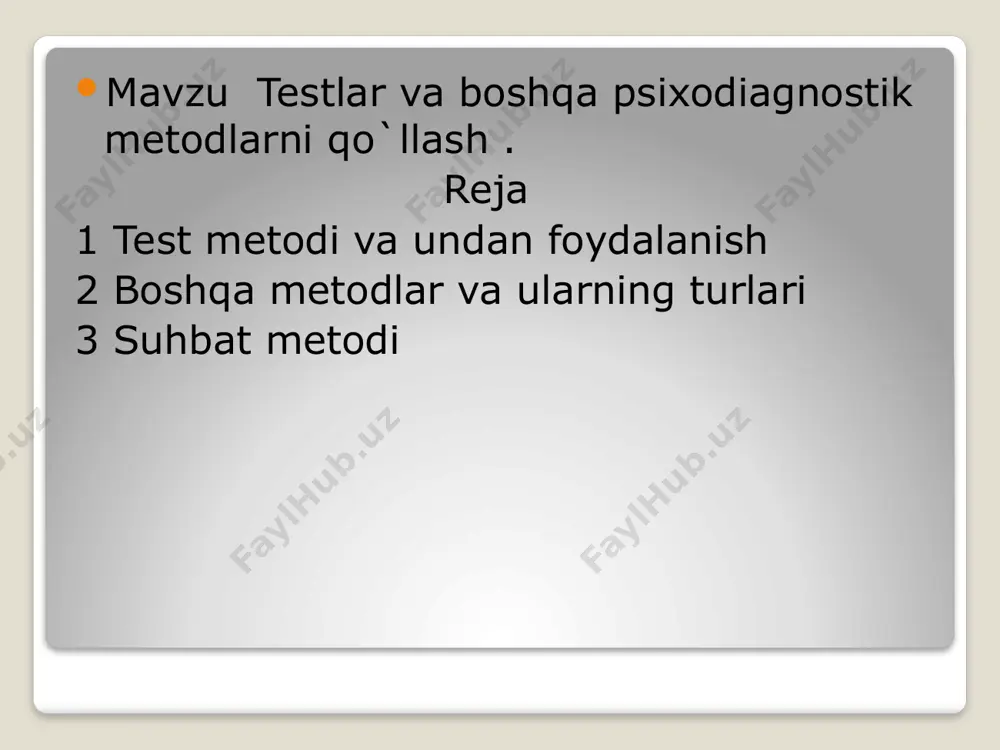 testlar va boshqa psixodiagnostik metodlar - Page 2