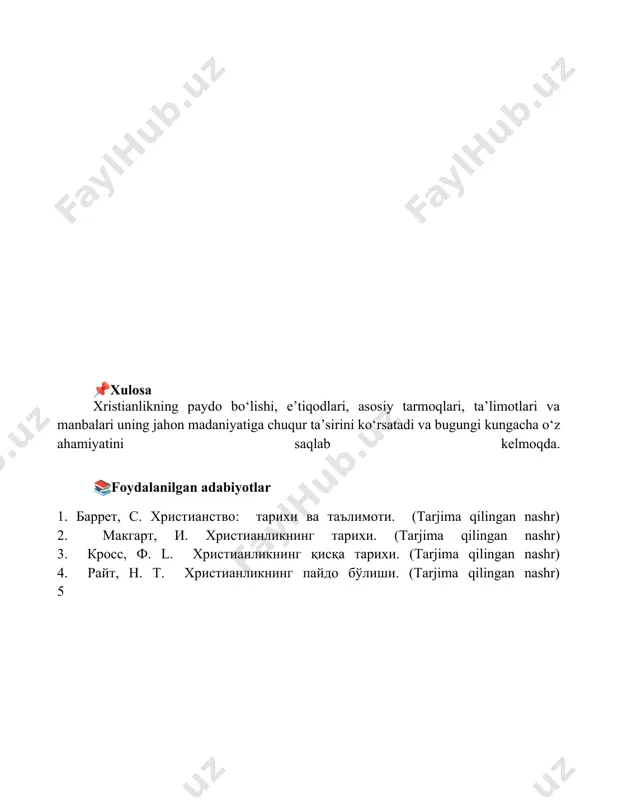 xristianlikning asosiy eʼtiqodlari - Page 5