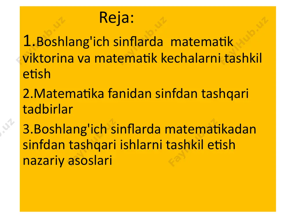 matematik ertaliklar (kechalar) ommaviy tadbirlarni boshlang'ich sinflarda tashkil etish - Page 3