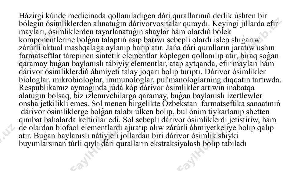 lab bergen. nikolay vavilov ózi jaratqan mádeniy ósimliklerdiń kelip shıǵıw orayları teoriyası tiykarında 1920 -jılda introduksiyaning ilimiy tiykarların islep shıqtı. házir derlik barlıq kontinentlerde jetiwtirilayotgan mádeniy ósimliklerdiń kóbisi túrli geografiyalıq úlkelerden tarqalǵan, „ko'chirib keltirilgen“ ósimlikler esaplanadı. 16 -17-ásirlerde amerikadan evropaǵa mákke, kartoshka, ayǵabaǵar, pomidor, temeki hám basqa tarqalǵan bolsa, 17-ásirden baslap arqa amerikada evropadan keltirilgen olxo'ri, alma, almurt, kesten hám basqa o'stirildi, avstraliyada mákke, qabaq, zeytun, júzim, citruslar payda boldı. ósimlikler tábiyiy arealdan jańa aymaqlarǵa introduksiya etilgende túrler (túrler) dıń ómirsheńligi hám introduksiyaning maqseti bolǵan qımbatlı xojalıq belgileriniń jaqsılanıwı júz beredi: mıywe (urıw ) zúráátliligi kóteriledi, fitomassa kópayadi, ortalıqtıń túrli faktorlarına, kesellik, zıyankeslerge shıdamlılıǵı artadı hám basqa „óz orayları“den introduksiya etiliwi ósimlikler arealini málim sheńberde keńeytirdi jáne bul boyınsha ayırım ósimliklerdiń baslanǵısh oraylar menen bolǵan baylanısı uziladi. mas, jer ǵozanıń watanı - arqa argentina, biraq házir jer ǵoza eń kóp ekvatorial afrikada jetiwtiriledi. kartoshkanıń watanı - qubla amerika sonda da, …