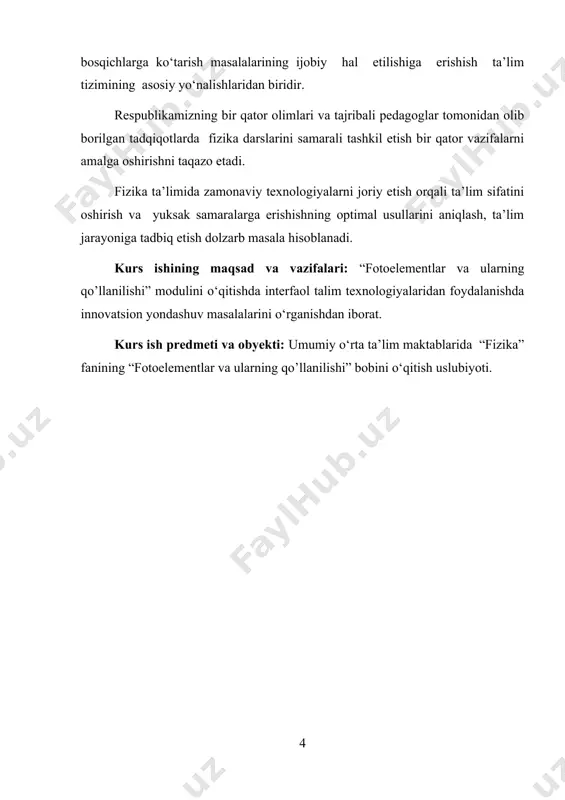 metall elektrodli shisha vakuumli ballon ishlatiladi. elektrodlarga ikki tomonlama kalit yordamida qutblarini o‘zgartirish mumkin bo‘lgan birmuncha kuchlanish u beriladi. elektrodlardan biri (katod k) kvars darcha orqali to‘lqin uzunlikli monoxromatik yorug‘lik bilan yoritiladi. 16.2-rasmda katodga tushib turgan yorug‘lik oqimini ikki xil qiymati uchun olingan odatdagi egri chiziqli bog‘lanish grafigi tasvirlangan. rasm. fototok kuchini unga berilgan kuchlanishga bog‘lanish grafigi. 2 - ikkinchi egri chizig‘iga kattaroq intensivlikli yorug‘lik oqimi mos keladi. it1 va it2 - to‘yinish toki, ut - to‘xtatuvchi potensial. grafik shuni ko‘rsatadiki, а anoddagi yetarlicha katta musbat kuchlanishlarda fototok to‘yinishga erishadi. chunki, katoddan yorug‘lik ta’sirida uzib olingan elektronlar anodga yetib boradi. puxta qilingan o‘lchashlar shuni ko‘rsatadiki, to‘yinish toki katodga tushadigan yorug‘lik intensivligiga to‘g‘ri proporsional ekan. anoddagi kuchlanish manfiy bo‘lganda, katod va anod o‘rtasidagi elektr maydoni elektronlarni to‘xtatadi. kinetik energiyasi |eu| dan katta bo‘lgan elektronlargina anodga yetishi mumkin. agar anoddagi kuchlanish ut, dan oz bo‘lsa, fototok to‘xtaydi. ut ni o‘lchab, fotoelektronlarning maksimal …