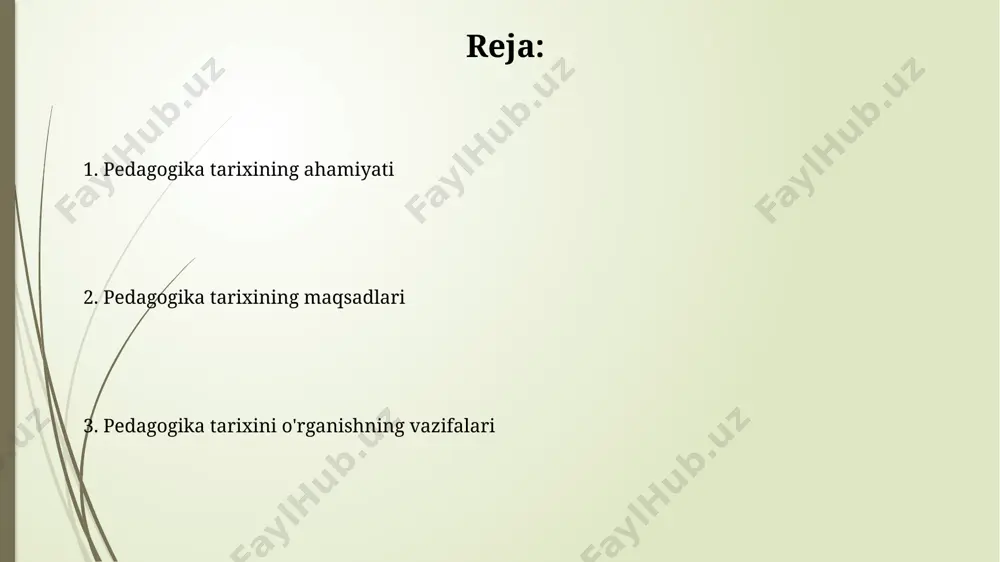 otlar va yangiliklardan saboq olish pedagogika tarixidagi 30 dan ortiq islohotlarni tahlil qilish orqali ularning samaradorligi va kamchiliklarini aniqlash, kelgusi islohotlar uchun asos yaratadi. 19-asrdan boshlab pedagogikadagi 2 ta asosiy yo'nalishni – an'anaviy va innovatsion yondashuvlarni taqqoslash, ularning ta'lim sifatiga ta'sirini baholash mumkin. ta'lim tizimlarining milliy o'ziga xosligi ta'limning samaradorligini oshirish maqsadida, turli xalqlarning pedagogik tajribalarini o'rganish va ularning milliy o'ziga xosligi hisobga olgan holda, 10 ta muvaffaqiyatli modelni amaliyotga tadbiq etish mumkin. milliy o'ziga xoslikni aks ettiruvchi 5 ta asosiy omil: til, madaniyat, din, ijtimoiy-iqtisodiy sharoitlar va tarixiy meros chuqur tahlil qilinadi. didaktika va metodikaning tarixiy kelib chiqishi didaktika va metodika tarixi qadimgi yunoniston va rim davlatlaridagi 5-4 asrlardagi ma'lumotlarga asoslanib, falsafa, retorika va musiqa kabi fanlarning ta'limga qo'shgan hissasini o'rganadi. 18-19 asrlarda paydo bo'lgan "umuminsoniy" ta'lim g'oyalari didaktika va metodikaning rivojlanishiga katta ta'sir ko'rsatib, yangi pedagogik tizimlarning shakllanishiga turtki bo'ldi. ta'lim sohasidagi innovatsiyalar "o'zlashtirishga asoslangan ta'lim" kabi innovatsion …