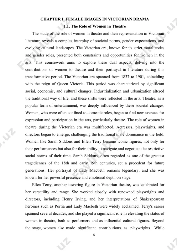 ion and to advocate for social and political change. the feminist theatre movement, which gained momentum in the late 19th century, was instrumental in challenging traditional narratives and promoting women's voices in the arts. this movement laid the groundwork for future advancements in gender equality in theatre. the representation of women in victorian literature offers another rich area of exploration. victorian literature often reflected and reinforced the prevailing societal attitudes towards gender. women were frequently depicted in roles that emphasized their domestic responsibilities and moral purity. however, literature also served as a medium for questioning and critiquing these roles. one of the most prominent themes in victorian literature was the "angel in the house" ideal. coined by coventry patmore in his poem of the same name, this concept encapsulated the victorian ideal of womanhood: selfless, devoted, and pure. the "angel in the house" was the epitome of domestic virtue, whose …
