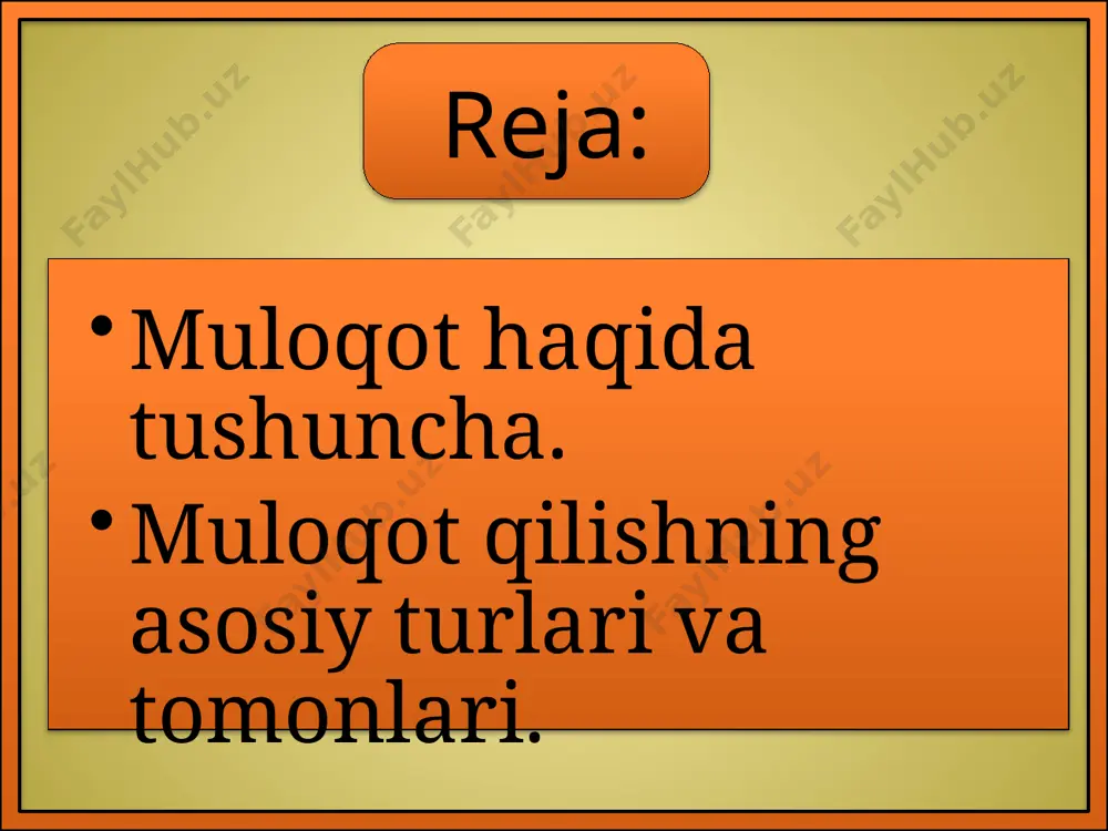 yuvosh,mo’min qobil bo’ladi. ular ko’pchilikka aralashmaydigan, tortinchoq va hech kimga tegmaydigan, birovni ranjitmaydigan bo’ladilar.agar birov ular bilan urish chiqrmoqchi bo’lsa o’zlarini chetga olishga harakat qiladilar.ular shovqin suronli harakatli o’yinlarga moyil bo’lmaydilar.bu xildagi bolalar jizzaki bo’lmaydilar va odatda ular o’yin kulgiga moyil emaslar. melanxolik temperament melanxoliklar hissiyotning sekin, lekin kuchli qo’zg’aluvchanligi va barqaror bo’lishi bilan farq qiladi. melanxoliklar barqaror, davomli bir kayfiyatga moyil bo’ladilar,lekin ularda hissiyotning tashqi ifodasi juda zaif bo’ladi. melanxoliklar sustkash bo’ladilar.melanxolik odam ishga birdan kirishmasligi mumkin, lekin bir kirishsa, boshlagan ishni oxiriga yetkazmay qo’ymaydi.bu temperamentdagi bolalar mo’min-qobil, yuvosh, uyatchan bo’lishadilar. nutqni idrok etish, uni fikrga aylantirish (yoki fikr, g’oya tug’lishi so’zlarga aylantirish g’oya, fikr, ichki nutq takliflar va so’zlar fenomalar ovoz signallari kommunikativ jarayonda o`zaro munosabatga kirishuvchilarni bir-birlari tushunishlari juda muhimdir. buyuk frantsuz yozuvchisi antuan sent ekzyuperi «muloqot bu shunday ne’matki, u orqali inson lazzatlanadi deb yozgan edi. so`zning mohiyati haqida sa’diy «aqllimisan yoki ahmoq, kattamisan yoki kichik …