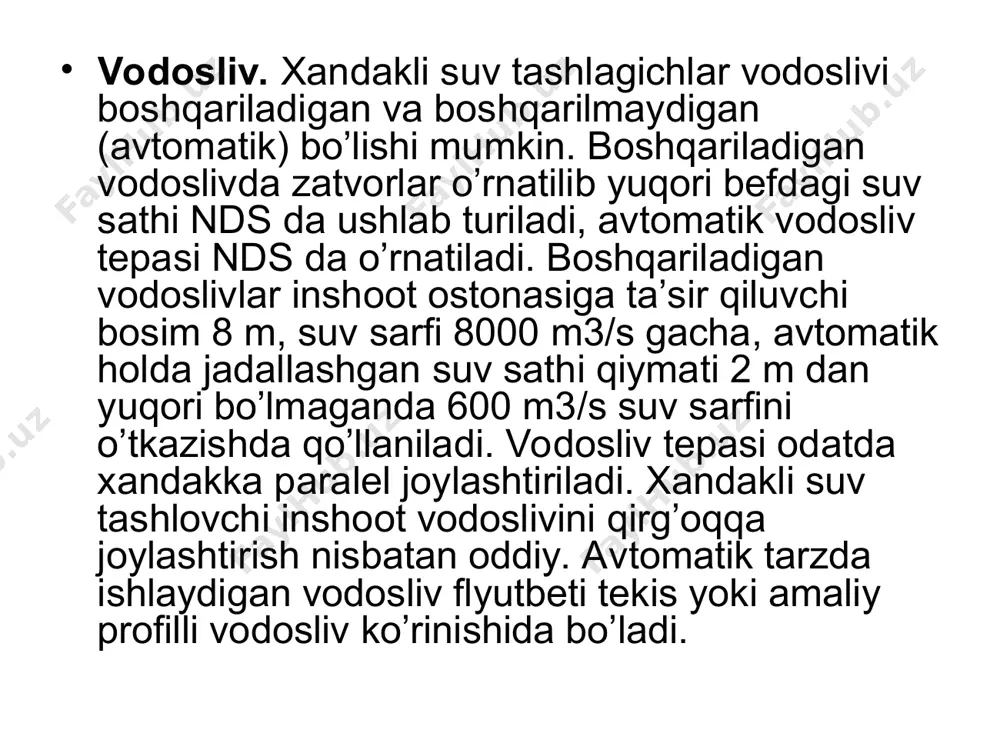xandaksimon (transheyali) suv tashlagichlar - Page 4