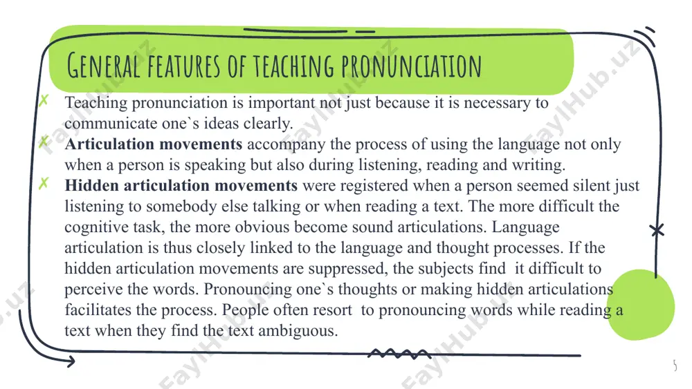 hear it. it is easier to explain what mistake has occurred when both teacher and students know the symbols the pronunciation symbols can be used for pronunciation tasks and games. 23 when to teach pronunciation? harmer (2000) suggests 4 alternatives. 24 whole lessons – teachers devote the whole lesson sequences to pronunciation discreet slots - teachers insert short, separated bits of pronunciation work into lesson sequences integrated phases- teachers get students to focus pronunciation issues as an integral part of a lesson. opportunistic teaching-teachers spend short time to focus on teaching pronunciation issue that has arisen during the lesson. 25 examples of pronunciation teaching (grades 5-9) types of pronunciation practice 5 phonological control a2 (cefr) pronunciation is generally clear enough to be understood despite a noticeable foreign accent, but conversational partners will need to ask for repetition from time to time. 27 contents of foreign language courses for a2 and …