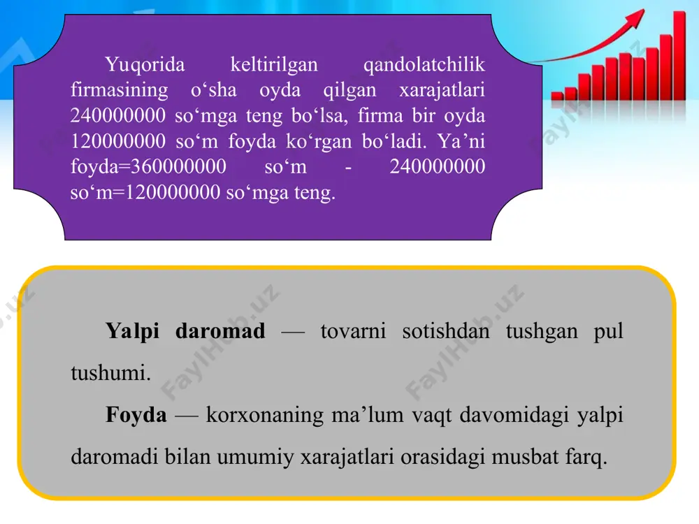 yalpi daromad, foyda va zarar 9-sinf - Page 4