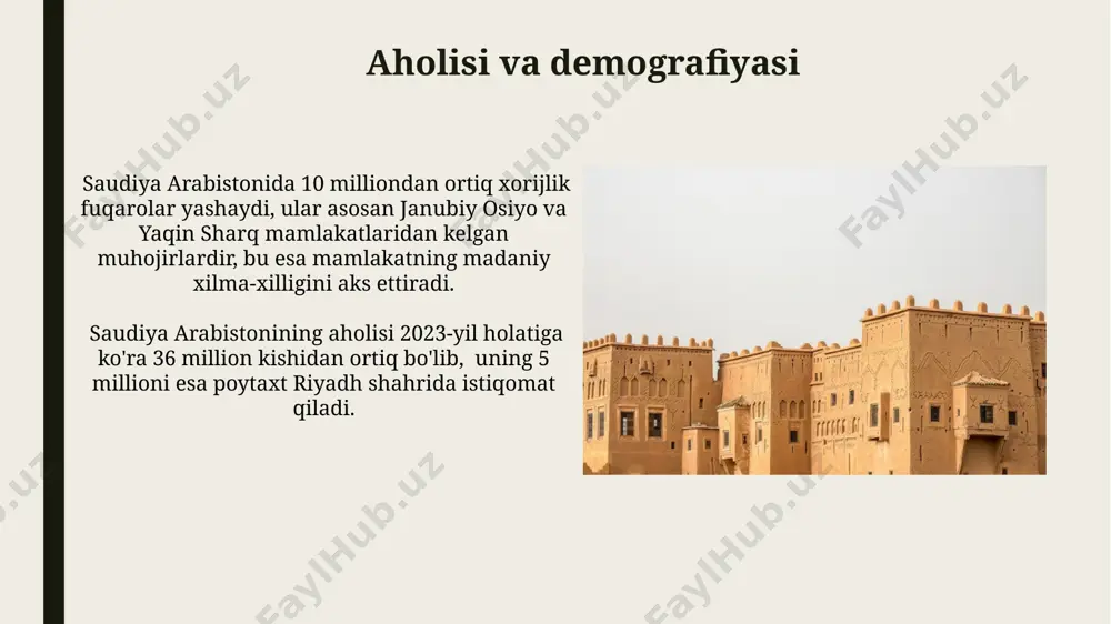 saudiya arabistoni: umumiy maʼlumot - Page 5