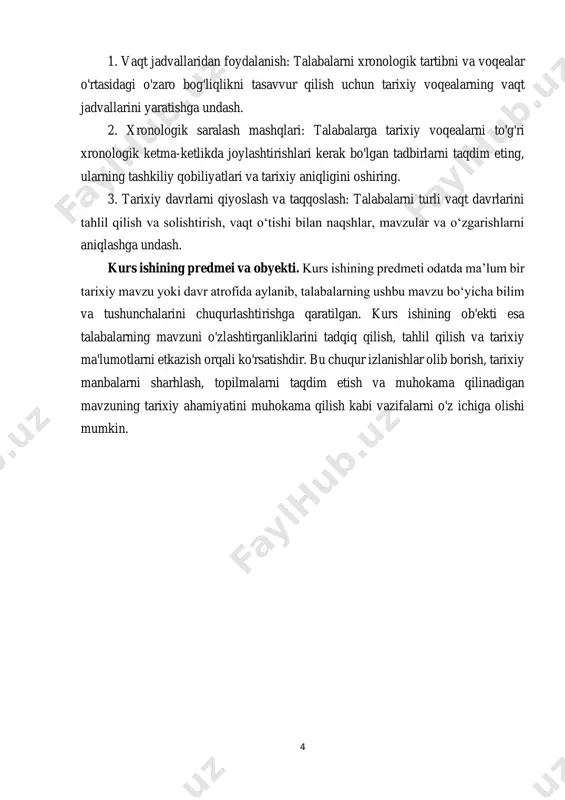 g`lash, taqqoslash mumkinligini, tarixiy voqеalarning sanalarini aniqlaydi. numizmatika – tangalar tarixi bilan shug`ullanadi, gеnеologiya – shajara va sulolalar tarixini, mеtrologiya – uzunlik, og`irlik o`lchovlvri va o`lchov birliklarini, palеografiya yozuvlarning paydo bo`lishi va rivojlanishini, arxеografiya – hujjatlarni chop etish usullari va uslublarini, tomonimika – joy nomlari tarixini, tarixiy gеografiya - sfragistika – muhrlar tarixi bilan shug`ullanadi. ushbu fanlarning har biri o`z o`rganish yo`nalishiga ega bo`lsa- da, ular bir-birlari bilan uzviy bog`langan va manbashunoslikni tashkil etadi, ular manbalarni chuqur o`rganishga qaratilgan. mazkur fanlarni an`anaviy tarzda “yordamchi tarix fanlari” dеb ataymiz. ular tarixni har tomonlama mukammal o`rganishga xizmat qiladi. bugungi kunda yuqorida qayd qilingan fanlarning ko`pchiligi alohida mustaqil fanlar darajasida bo`lib, ularga nisbatan “maxsus tarixiy fanlar” iborasi ko`pchilik tomonidan qabul qilingan. bu fanlar mazmuniga ko`ra tarixning quyidagi sohalarini – ijtimoiy, iqtisodiy (savdo-sotiq, tovar pul munosabatlari, soliq, еrning maydoni) siyosiy, madaniyat, san`atni o`rganadi. yordamchi tarix fanlari sohalariga tarixchilardan tashqari o`z tadqiqotlari bilan ekologiya, gеografiya, …