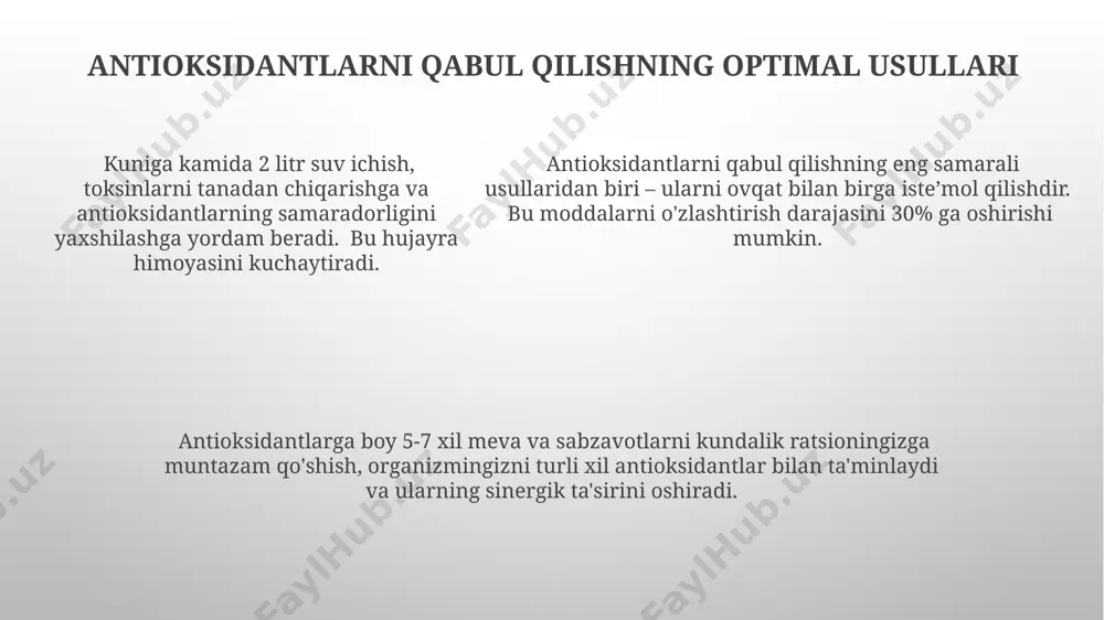 antioksidantlar, ularning klinikada qoʻllanilishi - Page 5
