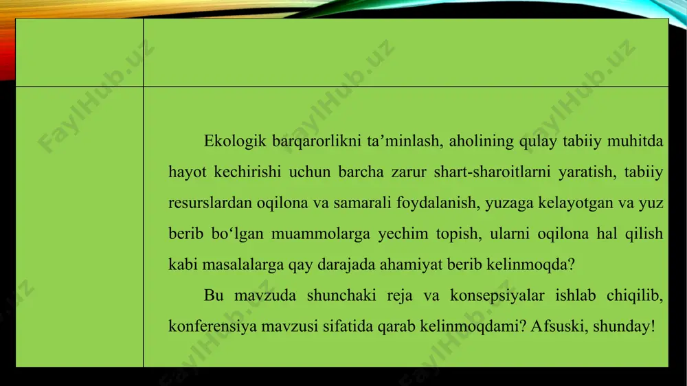 zamonaviy turli miqyosidagi ekologik muammolar - Page 5