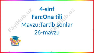 darsning oltin qoidalari — PPTX