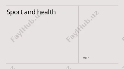 sport and health — PPTX