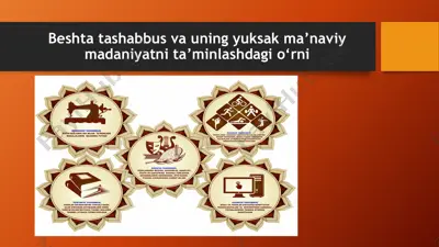 beshta tashabbus va uning yuksak ma’naviy madaniyatni ta’minlashdagi o‘rni — PPTX