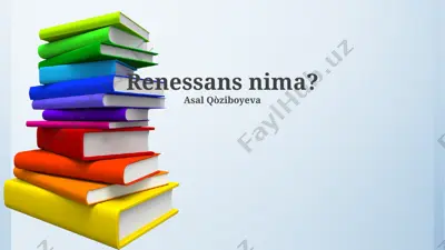 renessans nima? — PPTX