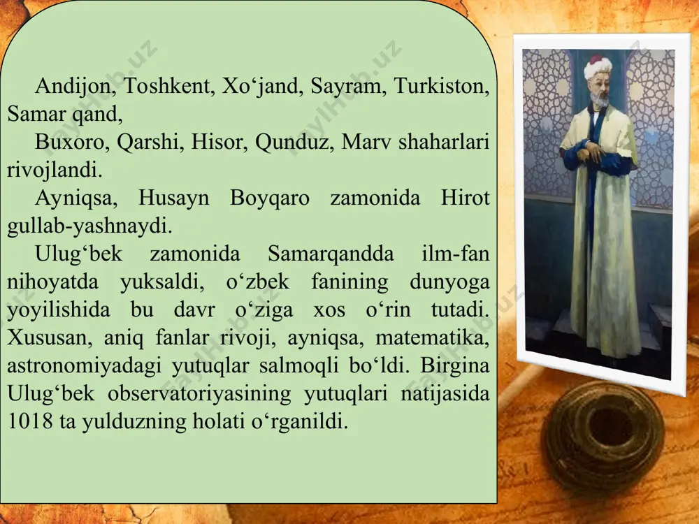 i ravshan vujudlari bilan bezagan va bezab turgan olim va shoirlardan ko‘plarining ba’zi sifatlaridan va ahvollaridan bayon qiladi», – deb bildiradi xondamir. asar 8 majlisdan iborat: dastlabki majlislar xronologik tartibda, ya’ni vaqtning qadimdan shoirning zamonasigacha bo‘lgan yo‘nal ishi qamrovida olingan. keyingi majlislarda ijodkorlarning yashash joylariga ko‘ra tuzilgan, ya’ni bunda min taqaviy (geografik) tamoyil amal qilgan. yettinchi majlis temur va temuriylarga, sakkizinchi majlis esa birgina husayn boyqaroga atalgan. asar faqat adiblarning hayoti va ijodiga oid materiallar bilan cheklanib qolmagan. unda adabiyot nazariyasi, she’r san’atlari, madaniy hayot voqealari ham o‘ziga xos tarzda aks etgan. ayrim maqolalarda adiblarning shaxsiy fazilatlari, alohida xususiyatlari ham ochib berilgan. masalan, mashhur shoir yahyo sebak haqida shunday deydi: «xuroson mulkining rangin fozili erdi, ko‘p ulum va fununda mohir erdi. sanoe’ va aruz fanida barcha el ani musallam tutar erdi... bu faqir aruz fanida vosita bila mavlononing shogirdimen». biz navoiyning aruz ilmini darvesh mansurdan o‘rganganligini yaxshi bilamiz. darvesh mansur …