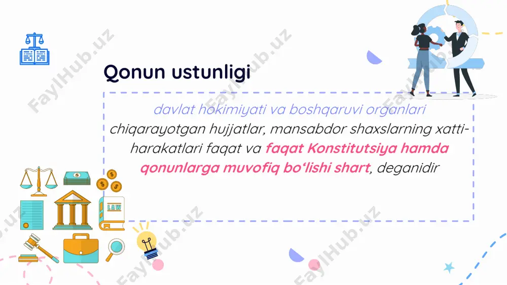 o‘zbekiston respublikasida konstitutsiya va qonunning ustunligi - Page 5