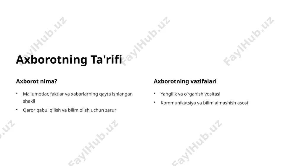 axborot nima va uning manbalari - Page 3