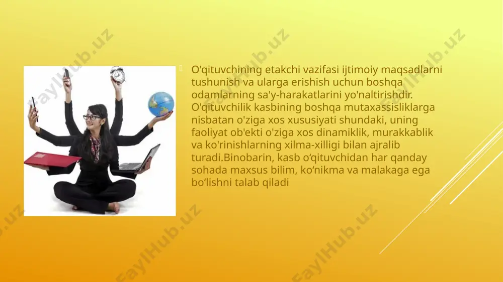 osligini tushunish, ularning rivojlanishi va ijtimoiylashuviga bo'lgan intilish juda yaqin o'tmishning yutug'idir. defektologning ishi jismoniy yoki aqliy rivojlanishida nuqsoni bo'lgan bolaga to'liq hayot kechirish, uning atrofidagi dunyo, uning yutuqlari va qadriyatlariga qo'shilish imkonini beradi. maxsus bilimga ega bo'lgan maxsus ta'lim o'qituvchisi ota-onalarga farzandlarini tarbiyalash va o'qitishdagi qiyinchiliklarni engishga yordam beradi. rivojlanishda nuqsoni bo'lgan bolalar bilan ishlash bugungi kunda talab va yuqori haq to'lanadi. o'qituvchi-defektologning faoliyat doirasi juda keng: bunday mutaxassislar davlat maktab-internatlarida, maxsus tuzatish maktablarida va reabilitatsiya markazlarida talab qilinadi. xususiy bolalar bog'chalari va maktablar ko'pincha defektolog xizmatiga muhtoj. bolalarning qobiliyatlari va rivojlanish darajasini aniqlash uchun maktabgacha ta'lim muassasalari ham ushbu mutaxassisning xizmatiga muhtoj. defektologning zaruriy fazilatlari - bu empatiya, me'yordan chetga chiqqan bolada noyob shaxsiyatni ko'rish qobiliyati. bunday bolalar bilan ishlash ko'pincha katta hissiy, psixologik va ba'zan jismoniy stress bilan bog'liq. defektolog o'z faoliyati sohasidagi so'nggi kashfiyotlar bilan muntazam tanishib turishi kerak. shu maqsadda malaka oshirish kurslari, mahorat darslari …