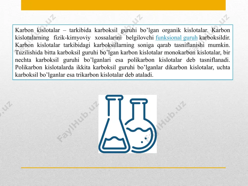 bir asosli karbon kislotalarning olinish usullari - Page 3