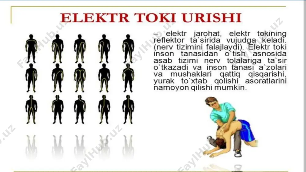 ilanoq organizm issiqlik yo‘qotilishini iloji boricha periferik qon tomirlar orqali qoplashga harakat qiladi, bu esa muzlash alomatlarini kuchaytiradi. e’tibor bermaslik. sovuq paytida terining va hatto teri osti to‘qimalarining shikastlanishi qaytarib bo‘lmaydigan darajaga kelishi mumkin. shuning uchun o‘z vaqtida choralar ko‘rish juda muhimdir. mumkin: darhol isining. vaziyatni kuzatib boring, agar to‘qimalarning shishishi bir necha soatdan ortiq davom etsa va terida pufakchalar yoki suyuqlik bilan to‘lgan pufakchalar paydo bo‘lsa, shifokor bilan maslahatlashing. har qanday holatda ham pufakchalarni o‘zingiz teshmang: infeksiya kirishi mumkin. bu mutaxassis tomonidan amalga oshirilishi kerak. teri qorayishini sezsangiz, imkon qadar tezroq terapevt yoki tez yordam bilan bog‘laning. agar o‘zingizni yomon his qilsangiz, ibuprofen yoki boshqa og‘riq qoldiruvchi vositadan foydalaning. agar muzlagan odamning ahvoli og‘irlashsa, hayot belgilarini ko‘rsatmasa yoki to‘qimalar qorayishi sezilarli bo‘lsa, darhol tez yordam chaqiring. e’tiboringiz uchun rahmat image1.jpeg image2.jpeg image3.jpeg image4.jpeg image5.jpeg image6.jpeg image7.jpeg image8.jpeg image9.jpeg image10.jpeg image11.jpeg image12.jpeg /docprops/thumbnail.jpeg