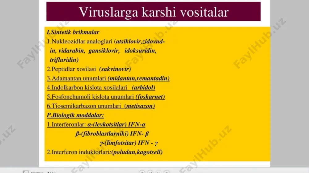 viruslarga qarshi vositalar - Page 4