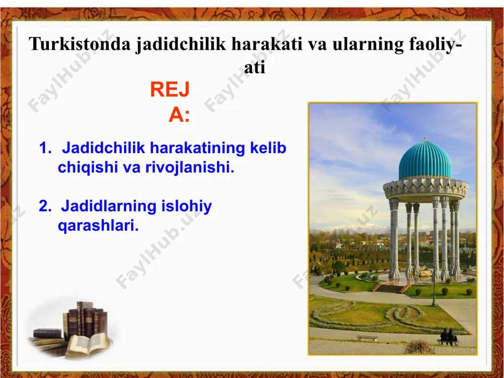 tlar beradi. mayor lyakosta, fransuz mustamlakalar vazirligi tomonidan ushbu hududlarni o'rganish uchun maxsus vazifa bilan yuborilgan edi. bu haqidagi ma'lumotlar fransuz matbuotida e'lon qilingach, turkistondagi podsho amaldorlari ham yosh sartlar masalasidan tashvishga tushib qoladilar. aholi turmush darajasining tushib borishi, shariat me'yorlarining buzilishi, milliy va diniy qadriyatlarning oyoq osti qilinishi, jinoyatlar sonining ortib borishi, mahalliy aholining mavjud tuzumga nisbatan nafratini yanada oshirar edi. shu bois turli ijtimoiy tabaqalar mustamlaka zulmidan xalos bo'lishning har xil yo'llarini izlardilar. mahfiy polisiya xizmatchisi «tureskiy»ning 1913 yil 3 sentabrda bergan ma'lumotlariga ko'ra, shu davrda buxoroda musulmonlarning «ittihod» jamiyati mavjud bo'lib, bu tashkilotning asosiy maqsadi, musulmonlarni g'ayridinlar qo'l ostidan ozod qilish bo'lgan. tashkilot 1913 yilda mulla qamar ismli mudarris tomonidan tashkil etilgan. jamiyatning buxoro atroflarida, samarqand, kattaqo'rg'on, qo'qon va o'sh shaharlarida ham a'zolari bo'lgan. u yerlarda ular siyosiy-diniy tashviqot ishlarini olib borganlar. qo'qon shahrida esa uning bosh targ'ibotchisi shaharning sarmozor qismida yashovchi qozi mulla mahmud bo'lgan. o'sh …