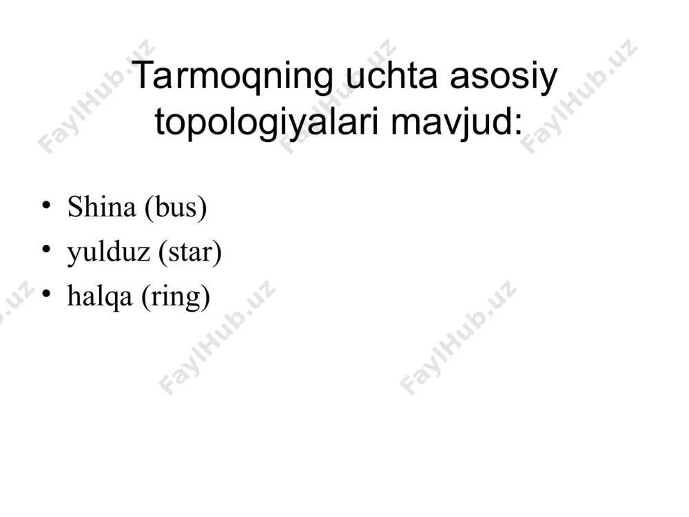 kompyuter tarmoqlarining topologiyalari - Page 5