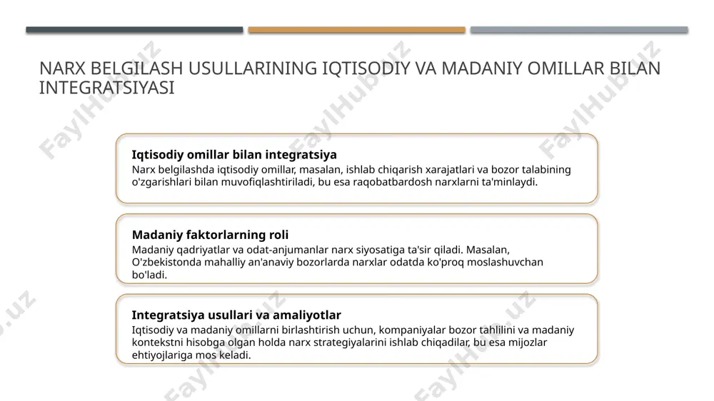 2020. 2. ahmadov, a. narx belgilash mexanizmlari va iqtisodiy ta'siri. iqtisodiyot va boshqaruv jurnal, 2021. 3. sultonov, b. bozor iqtisodiyotida narx siyosatining roli. o'zbekiston iqtisodiy rivojlanish instituti, 2019. 4. toshkent universiteti. narx strategiyalari va raqobatbardoshlik. ilmiy maqolalar to'plami, 2022. 5. qodirov, d. iste'molchilar xulq-atvori va narx strategiyasiga ta'siri. o'zbekiston iqtisodiy tadqiqotlar jurnali, 2023. e'tiboringiz uchun rahmat! /docprops/thumbnail.jpeg