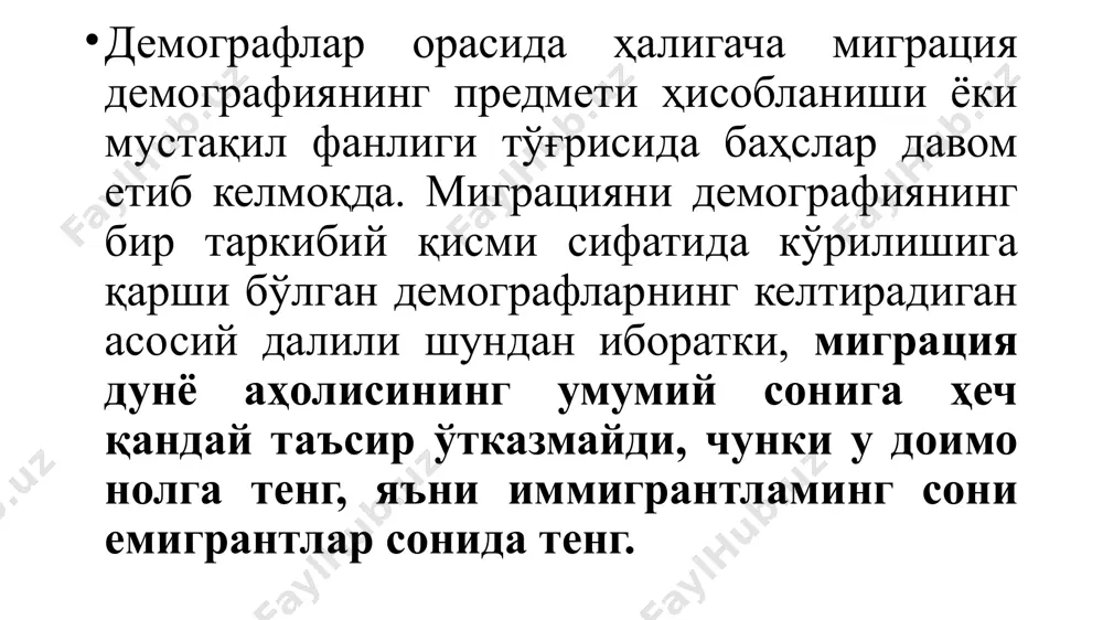 длари ватанга қайтарилган. 13 000 ўзбекистонлик фуқаролар ақшга ноқонуний киришга уринишда қўлга олинганлиги каби ҳолатлар ҳам ноқонуний миграция муаммосининг авж олганлигини ва шошилинч чоралар кўриш зарурлигини кўрсатмоқда. ишга жойлашиш бериладиган саволлар яшил иктисодиёт image1.png image2.png image3.png image4.png image5.png image6.png /docprops/thumbnail.jpeg
