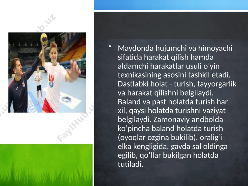 gandbol o’yin texnika va taktikasining tasnfifi - Page 5