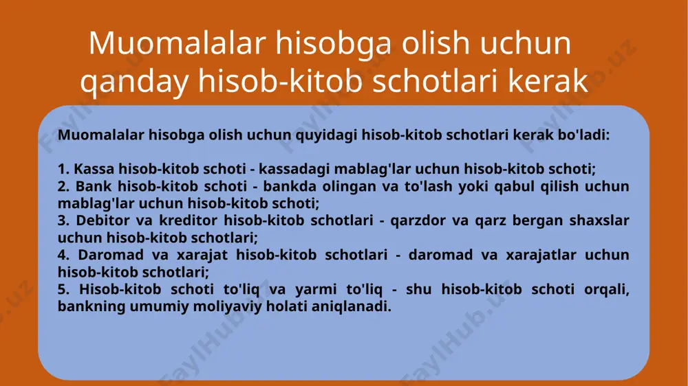 bankdagi hisob-kitob schyoti bo’yicha muomalalarni hisobga olish - Page 4