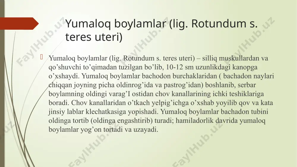 bachodon va tuxumdonlarning boylama prati - Page 5