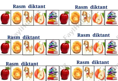 rasmli diktant — PPTX