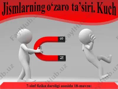 jismlarning o‘zaro ta’siri. kuch 7-sinf — PPT