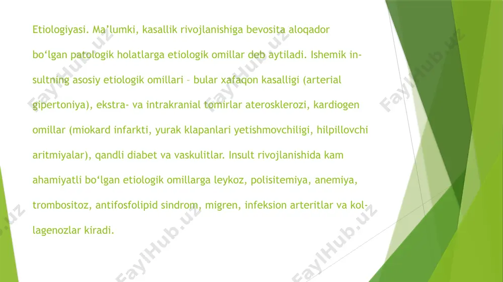 qon tomir kasalliklar. ishemik va gemorragik insult - Page 5