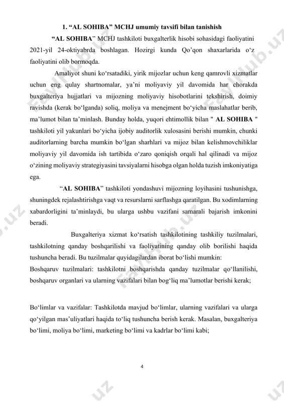rsatish, tashkilotlar va shaxslar uchun moliyaviy hisob-kitob va boshqa buxgalteriya xizmatlarini taklif etuvchi sohaga oid texnik va xizmatlarni o‘z ichiga oladi. buxgalteriya xizmat ko‘rsatish firmalari, kichik va o‘rta miqyosdagi tashkilotlarga, shuningdek, shaxslarga xizmat ko‘rsatish uchun mavjud bo‘lib, ularning moliyaviy boshqaruvini osonlashtirish, to‘lovlar va ma’lumotlar tahlili, moliyaviy hisobotlar va boshqa buxgalteriya hizmatlarini taqdim etish orqali ularning moliyaviy jarayonlarini boshqarishiga yordam beradi. buxgalteriya xizmat ko‘rsatishda keng qamrovli yondashuv mavjud bo‘lib, unga masofaviy va onlayn xizmatlar kiradi. ba’zi tashkilotlar o‘z ichiga buxgalteriya xizmatlarini olib borish uchun xodimlarni ishga oladi, boshqalar esa buning uchun xizmat korsatuvchilardan xizmat oladi. buxgalteriya xizmat ko‘rsatishga kirish uchun odatda moliyaviy hisob-kitobda malakali bo‘lish zarur. ushbu soha bilan bog‘liq mutaxassislik va sertifikatlarni olish muhimdir. buning bilan birga, moliyaviy dasturlar va texnologiyalar bo‘yicha ko‘nikmalar ham talab etiladi. aniqroq tushuntirish uchun, buxgalteriya xizmat ko‘rsatishning asosiy ko‘rsatishlarini va xizmatlarini ko‘rib chiqamiz: moliyaviy hisob-kitobni boshqarish: bu xizmat, tashkilotlarga yoki shaxslarga moliyaviy hisob-kitobni boshqarishda yordam …
