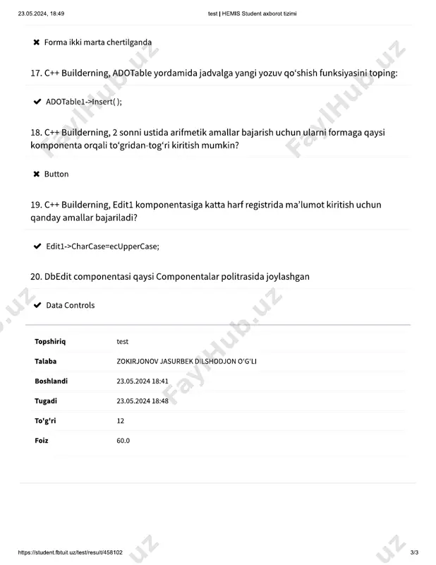 c+ builder komponentalari haqida ma'lumotlar - Page 3