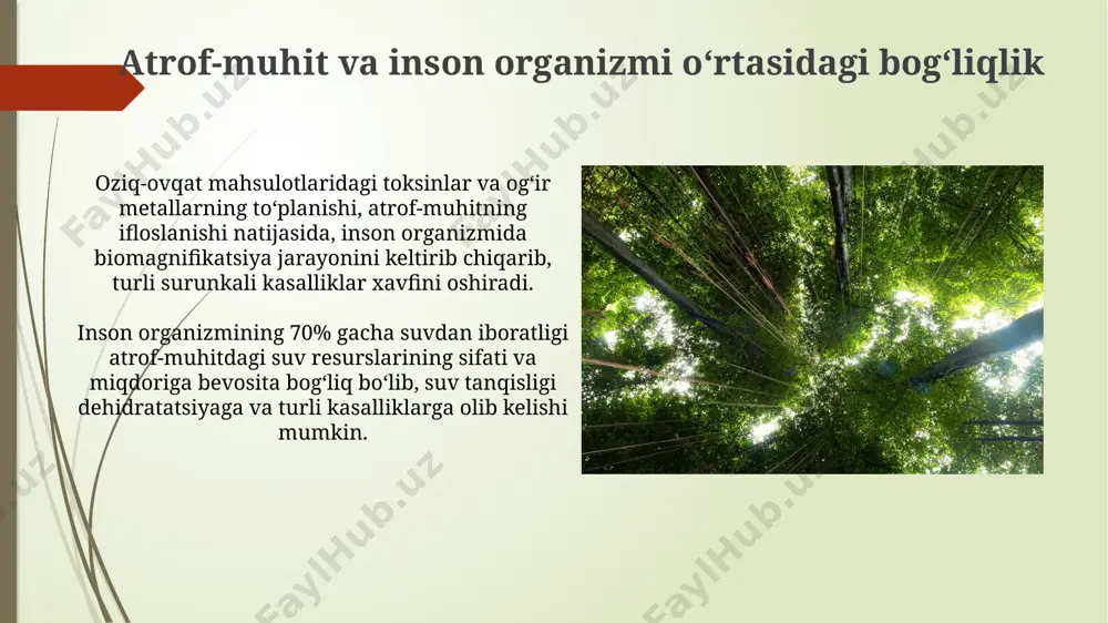 havoning ifloslanishi va uning inson organizmiga ta’siri - Page 5