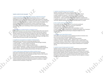 logistika savollari bo‘yicha shpargalka — PDF