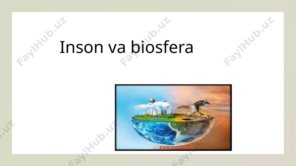 turlarining omon qolishiga tahdid solmoqda va qirg'oq jamoalari barqarorligini pasaytiradi. sog'lomlashtirish strategiyalari saqlash strategiyalari biosfera biologik xilma-xilligini va ekotizim xizmatlarini himoya qilish va tiklash maqsadida.ushbu strategiyalar himoyalangan hududlarni tashkil etish, barqaror resurslarni boshqarishning barqaror amaliyotini amalga oshirishni, aholini xabardor qilish va ta'lim berish va xalqaro shartnomalarni qo'llab-quvvatlashni o'z ichiga oladi.masalan, milliy bog'lar va yovvoyi tabiat zaxiralari tanqidiy yashash muhitini saqlab qolish va turlarni saqlashni rivojlantirishga yordam beradi. barqaror rivojlanish barqaror rivojlanish odamlarning hozirgi ehtiyojlarini o'z ehtiyojlarini qondirish qobiliyatini ta'minlashda insonlarning hozirgi ehtiyojlarini qondirishga intiladi.bu iqtisodiy, ijtimoiy va atrof-muhitga nisbatan muvozanatni o'z ichiga oladi.masalan, qayta tiklanadigan energiya manbalariga o'tish qazilma yoqilg'ining qaramligini pasaytiradi, iqlim o'zgarishini yumshatadi va uzoq muddatli iqtisodiy va ekologik barqarorlikni targ'ib qiladi. iqlim o'zgarishi va biosfera iqlim o'zgarishi, birinchi navbatda inson faoliyati tufayli biosfera uchun katta qiyinchiliklarni keltirib chiqaradi.yog'ingarchilik naqshlarini almashtirish, yog'ingarchilik naqshlari va ekstremal ob-havo voqealari ekotizimlar va turlarning taqsimoti.masalan, qutb muzliklari erishi qutb ayiqlarining omon qolishiga …