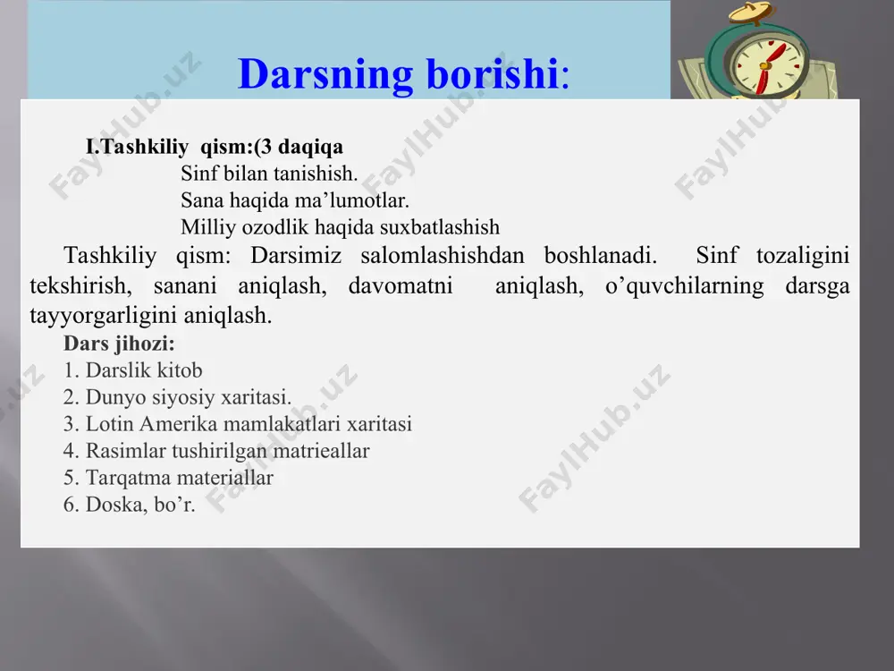 borib, aqshning meksikaga qo`ygan kapitali 1 mlrd. dollardan oshdi. holbuki, bu vaqtda ingliz kapitali 350 mln. dollardan oshmas edi. aqsh meksikaning neft konlarini o`z qo`liga oldi. tashqi savdoning 90 foizini o`z nazoratiga bo`ysundirdi. savollar 1. qullikk qarshi kurash? javob: 1883 yil ozodlik manifesti elon qilindi. 2. braziliyada qullarni ozod qilish haqidagi oltin qonun qachon qabul qilindi? javob: 1888 yil. 3. braziliyada qulchilikning bekor qilinishi? javob: 1883- yilda do`sti, publitsist joze va patrosino bilan birga qullikdan ozod qilishga chaqfruvchi «ozodlik manifesti»ni yozdilar. 4. abolitsionizm. javob: (lotincha—yo`qotish, bekorl qilish) — negrlarni qulllikdan ozod qilish harakati; 5. aqsh bilan panama respublikasi o`rtasida panama kanali to`g`risida tuzilgan shartnomadan. ? javob: 1903- yil. 6. argentina 1875- yilda javob: bug`doy sotib olishni to`xtatdi yangi mavzu bayoni respublika e'lon qilinishi qulchilik bekor qilingach, respublika uchun kurash kuchayib ketdi. 1889-yil 14-iyulda riode-janeyroda respublika tarafdorlarining katta namoyishi bo`lib o`tdi. namoyishda talabalar, hunarmandlar, savdogarlar va shaharliklar qatnashdi. politsiya namoyishni tarqatishga …