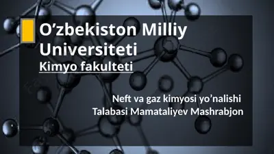 olefinlarni sulfatlash jarayoni — PPTX