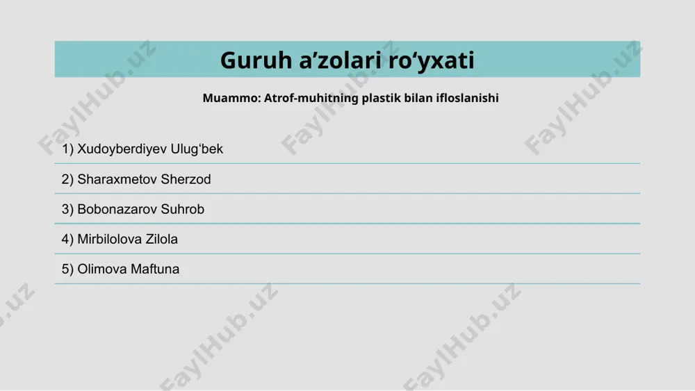 oti tomonidan muzokaralar olib boriladigan global shartnomani yozishga urinishlarga sabab bo'ldi. bugungi kunda plastik suv, havo, tuproq, oʻsimlik va hayvonot dunyosini zaharlamoqda. plastmassa turli sohalarga qanday ta'sir qiladi: ko'pgina plastik mahsulotlar turli xil materiallar to'planadigan axlatxonalarga tushadi va ularning ba'zilari juda xavfli bo'lishi mumkin. masalan, xlorli plastmassa tuproqqa, yer osti suvlariga, keyin esa ichimlik suvi olinadigan quduqlarga tushadigan kimyoviy moddalarni chiqarishi mumkin. biologik parchalanadigan plastmassa metan chiqaradi, bu gaz atmosferaga kiradi va issiqxona effektiga hissa qo'shadi, bu esa global isishni tezlashtiradi; okeanlarda juda ko'p miqdordagi plastmassa mavjud va u parchalanishi bilan material zaharli moddalarni ham chiqaradi. bundan tashqari, suv oqimi bilan birga, chiqindilarning bir qismi qirg'oqqa yuvilib, plyajlarni ifloslantiradi. haqiqiy axlat dog'lari suvda to'planadi, ularni olib tashlash juda qiyin; plastmassa hayvonlarga ham ta'sir ko'rsatadi. zararli ovqatlanish tanasiga kirib, ularni zaharlashi mumkin. ko'p sonli dengiz hayoti plastik tufayli nobud bo'lmoqda. baliqlar, kitlar va toshbaqalarda zaharlanish sodir bo'lmoqda. ushbu holat dengiz qushlariga …