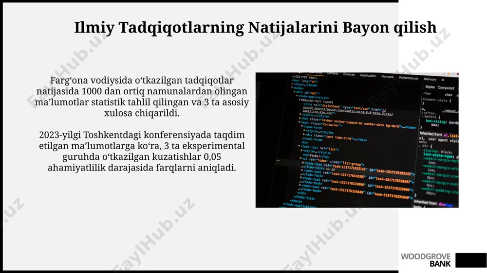 dalillar, ob'ektlar, jarayonlar va xulosalarning taqdim etilishi - Page 5